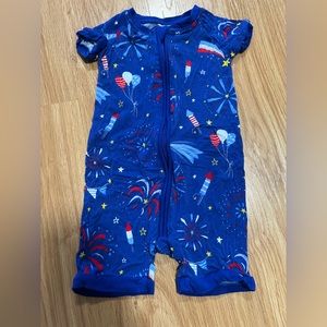 Little Sleepies 4th of July shorty